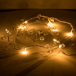Plastic Diamond Jems White Indoor String Light