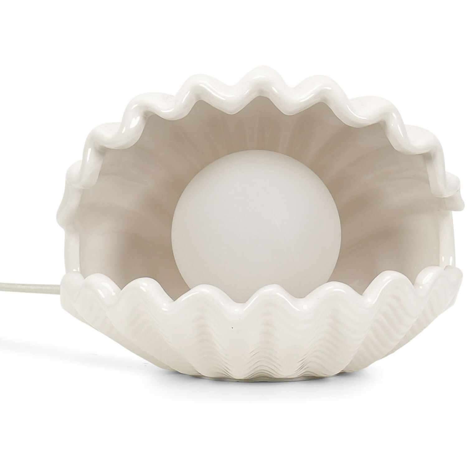 Image of Sammie Shell Table Lamp - Cream