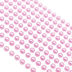 200 Pink Round Pearls