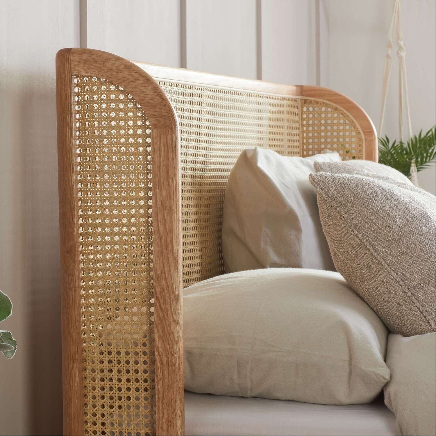 Rattan Bed Frame Birlea Venice Oak Wrap Around - Rattan King