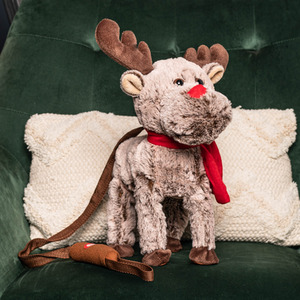 Battery Operated Plush Musical Walking Animated Christmas Reindeer