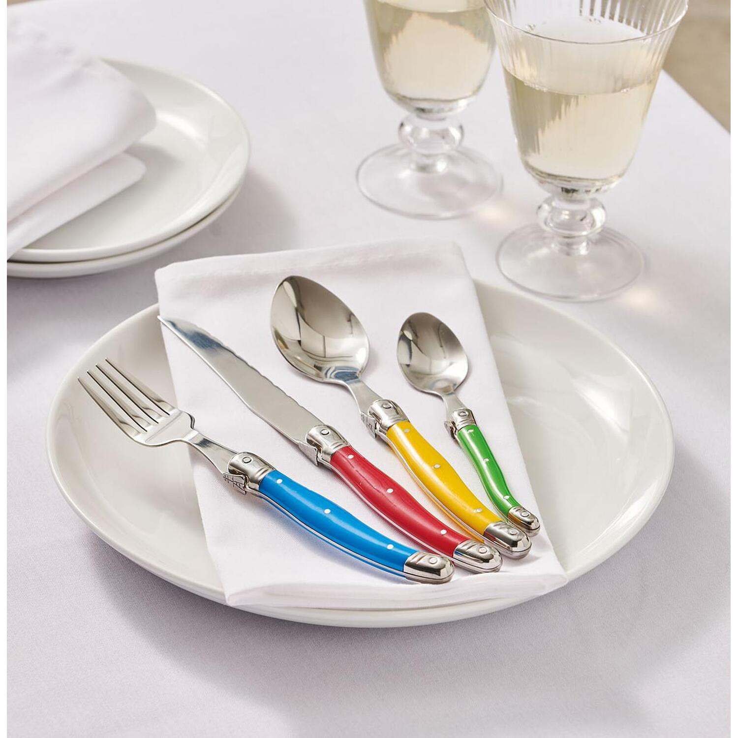 Image of 24 Piece Laguiole Style Bistro Cutlery&hellip;