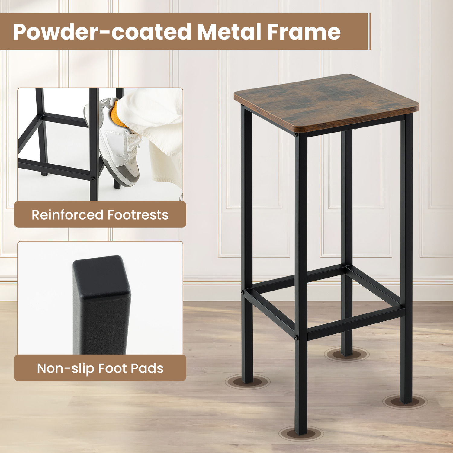 Menu Stools Bar Stools Set of 4 Kitchen Counter Breakfast Stools