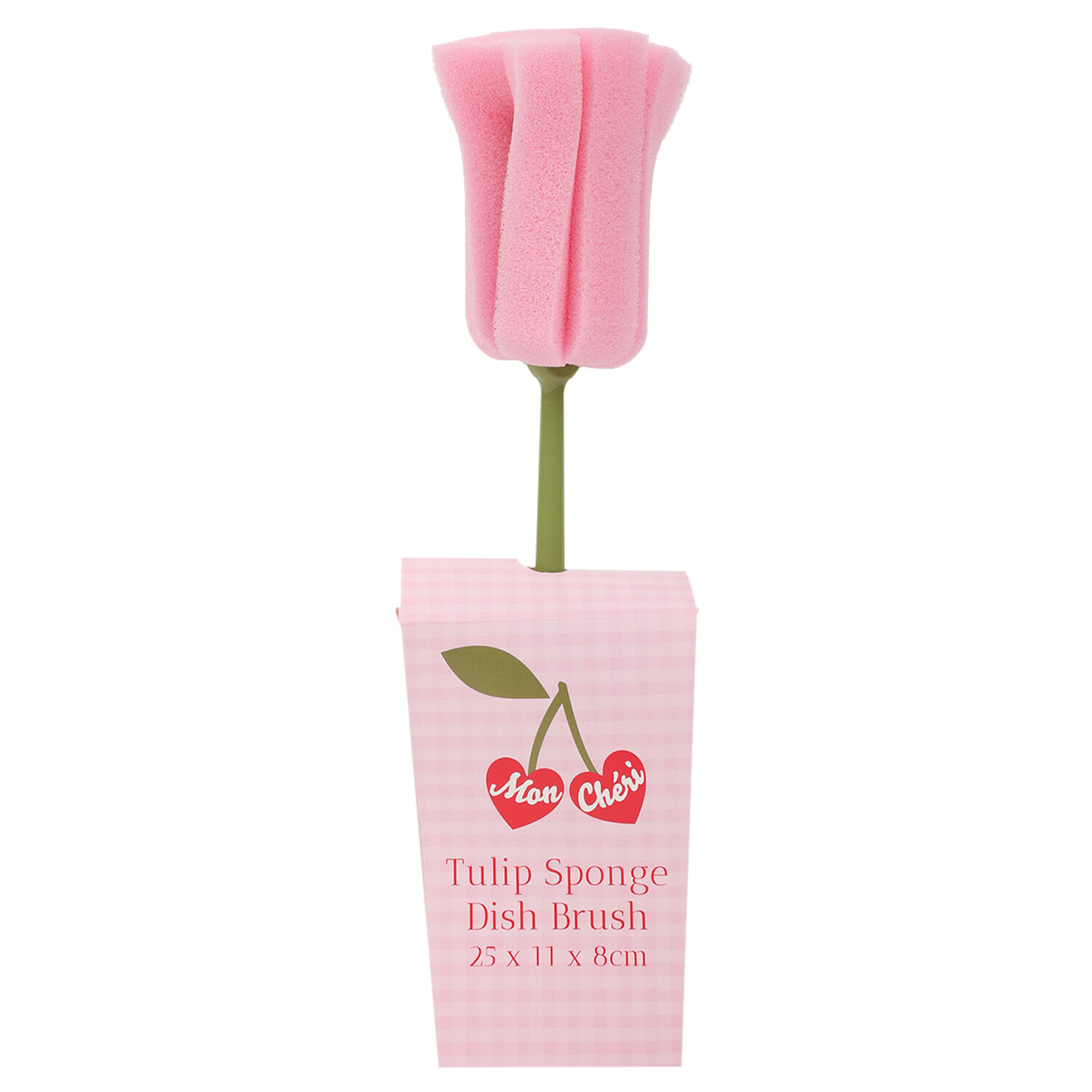 Image of Tulip Sponge Dish Brush - Pink