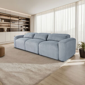 2 or 3 Seater Sofa Comfy Corduroy Couch w Spring Cushion