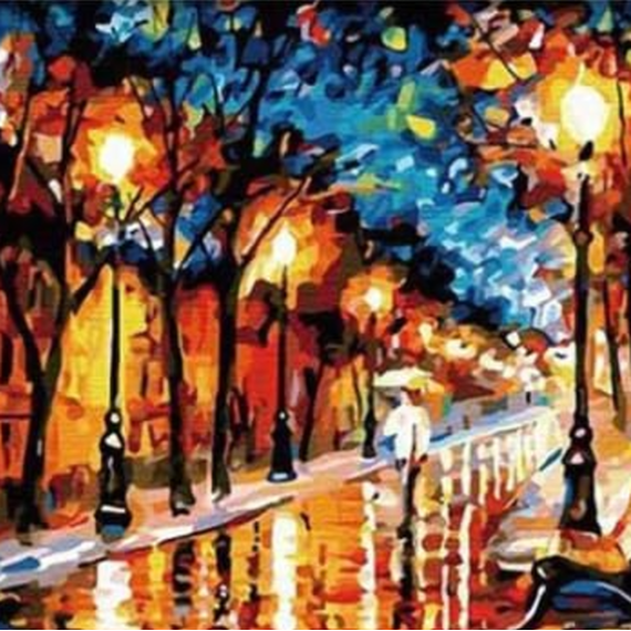 Stroll in Trees Painting by Numbers Kit