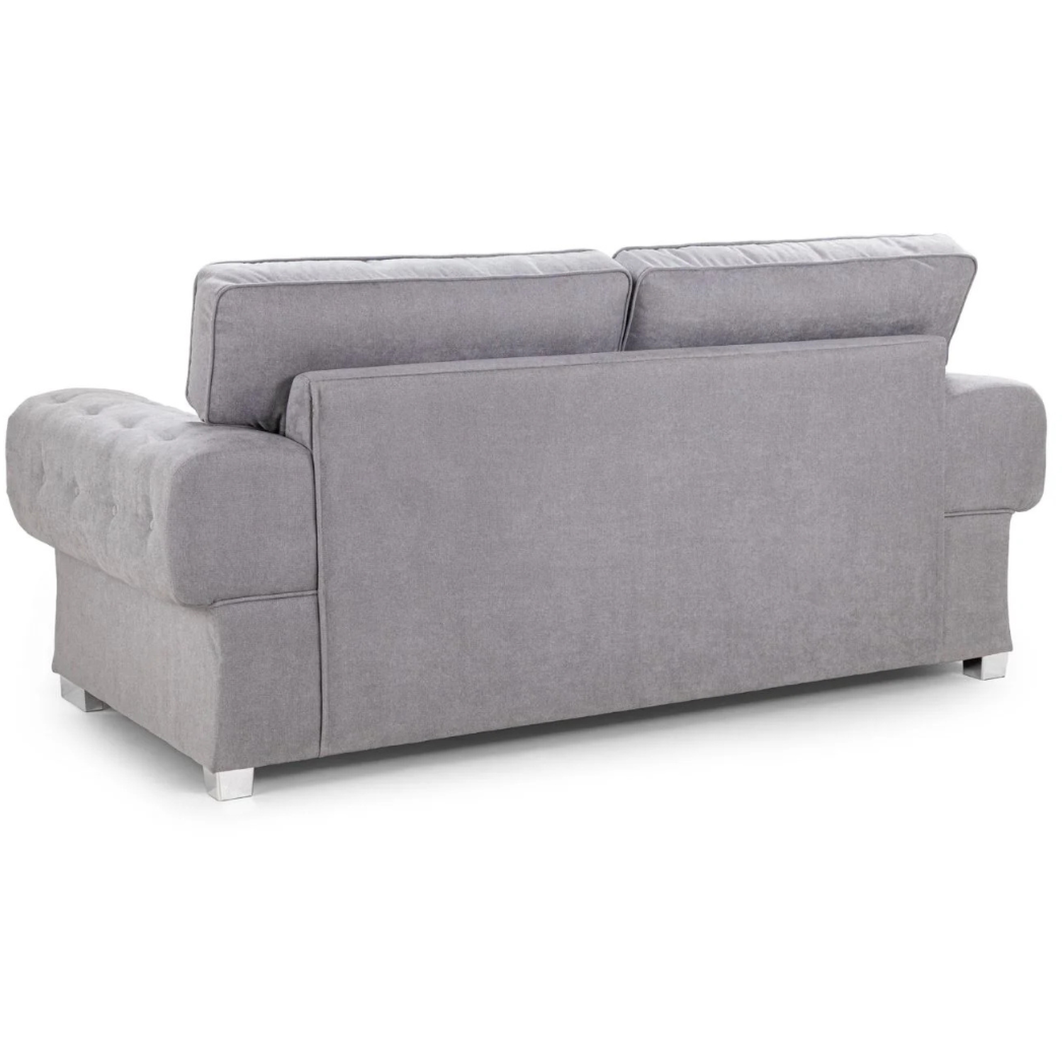 Verona 3 Seater Full Back Sofa Bed - Grey