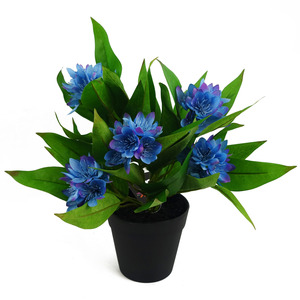 Artificial Flowering Floral Freesia House Pot Plants Ready to Display