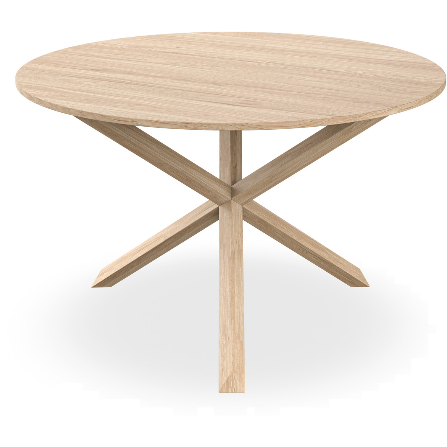 Malvern Round Oak Effect Dining Table Set Black Oak Legs W 4 Anika Velvet Chair - Grey