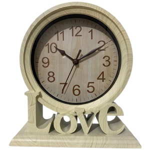 Vintage Love Non Ticking Desk Clock Retro Mantel Clocks Cream