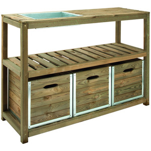 Choko Wooden Garden Bar with Storage