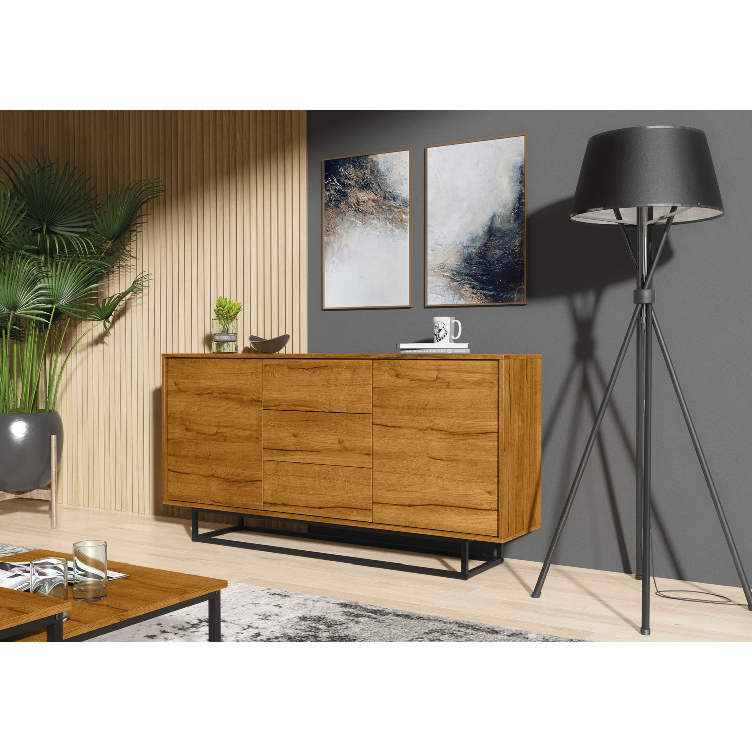 Vista Sideboard 140cm - Oak