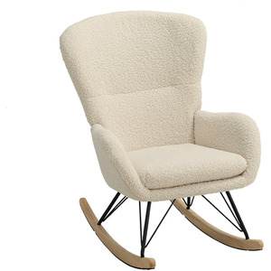 Cosy Rocking Chair with Wooden Runners