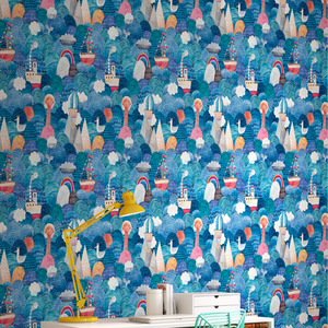 Ships Ahoy Wallpaper