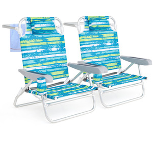 Set of 2 Folding Beach Chair