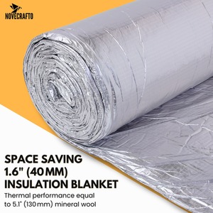 Aluminium Premium Multi-Layer Thermal Insulation Blanket Membrane 15sqm, Insulation Roll shot 10265119