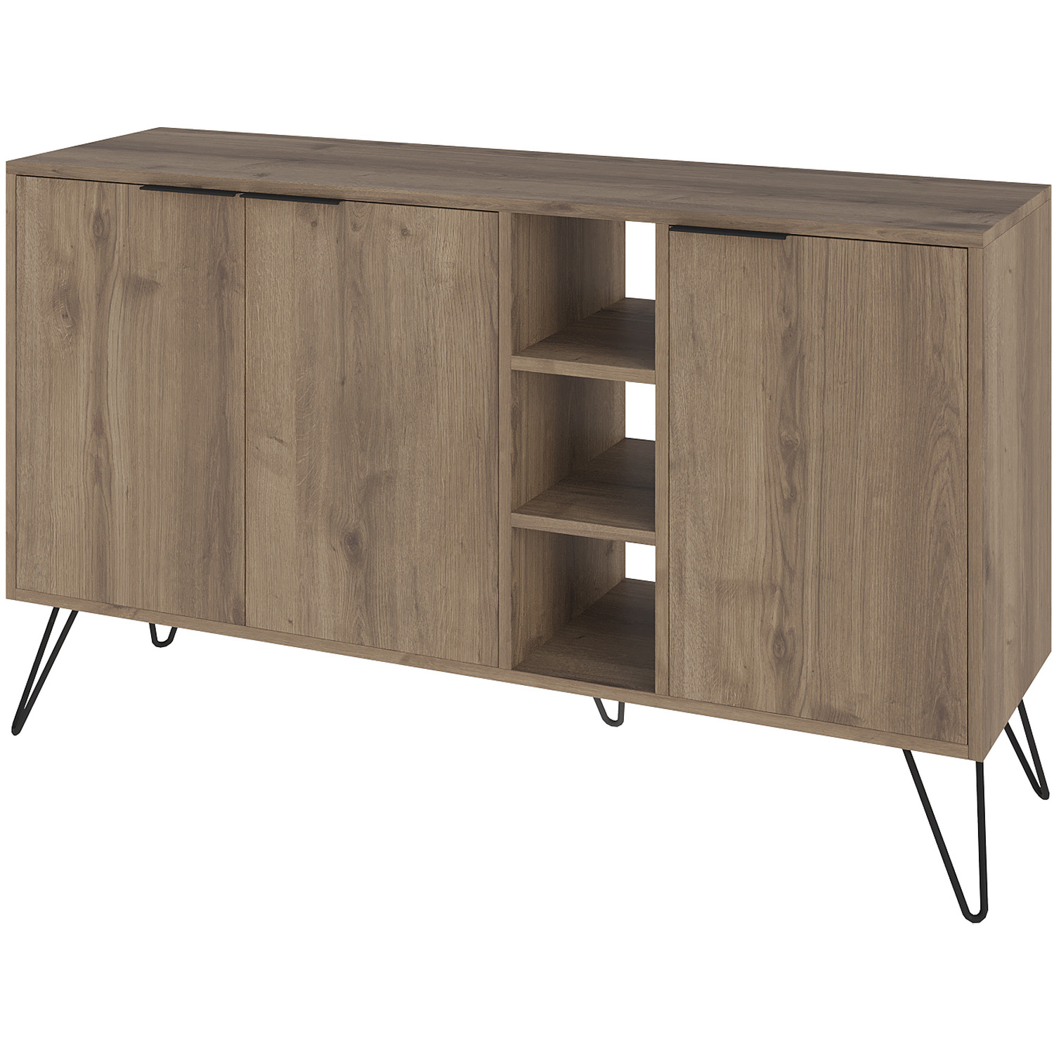 Clara Console Sideboard Display Unit - Dark Oak