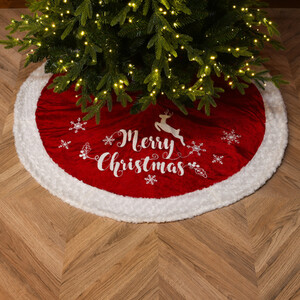 Classic Merry Christmas Tree Skirt