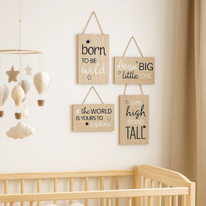 Hanging Baby Plaque Set