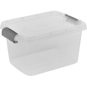 Rectangular Clear Plastic Storage Box with Lid