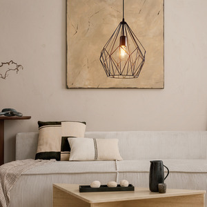 Eglo Carlton Geometric black pendant