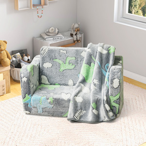 2-in-1 Folding Toddler Sofa Lounger