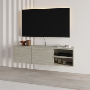 Travertine Decortie Modern Floating TV Stand for 50 Inch TVs shot 11290281