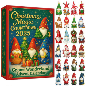 Christmas Advent Festival Blind Box Dwarf Acrylic Flat Pendant