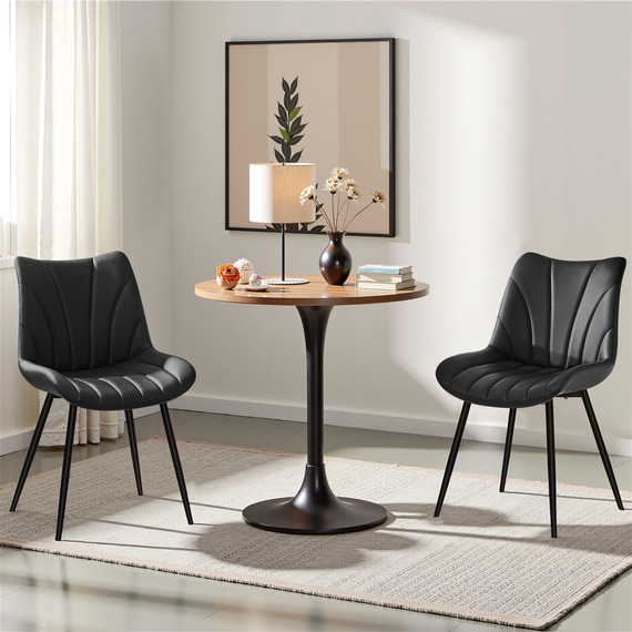 Yaheetech Set of 2 Modern Armless Dining Chairs