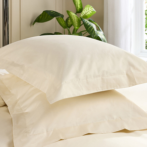 Hotel Pure Luxury 4 Star Oxford Pillowcase - Pair Cream