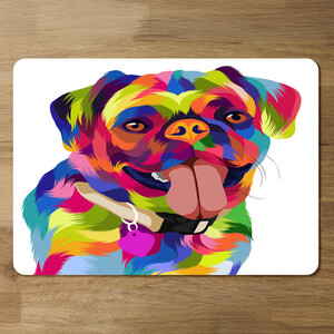 Amazing Illustration Pop Art Dog Designer Placemat Set