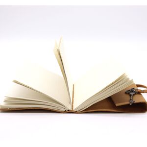 Oiled Tan Leather  Key 200 pages