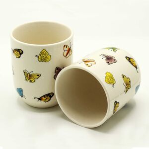 Herbal Tea Cups Butterflies MultiColor