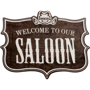Saloon Metal Sign