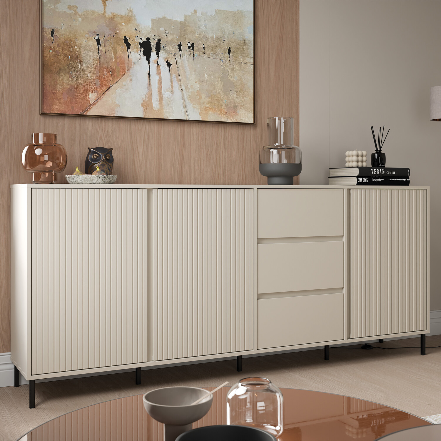 Avenale Large Sideboard - Cashmere