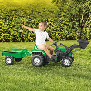 Ranchero Tractor Pedal Operated with Trailer and Excavator