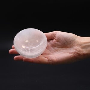 Elegant Selenite Round Bowl for Crystals, Jewelry Decor