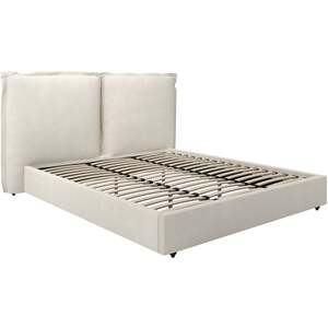 Wexford King Bed Ivory Linen Upholstered with Padded Pillow Headboard 5ft