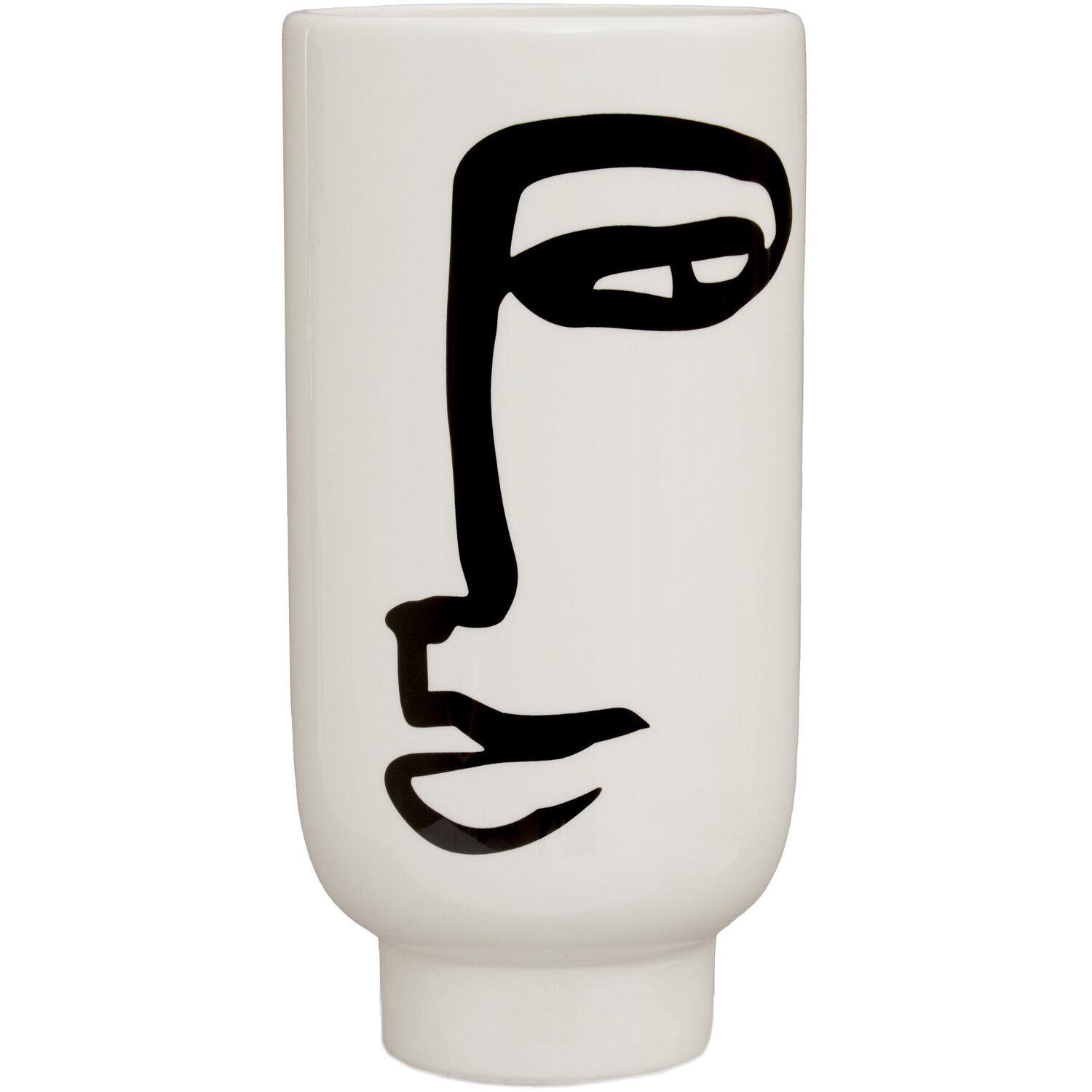 Silva Small Oak Effect Silver Finish Vase - Dolomite 100%