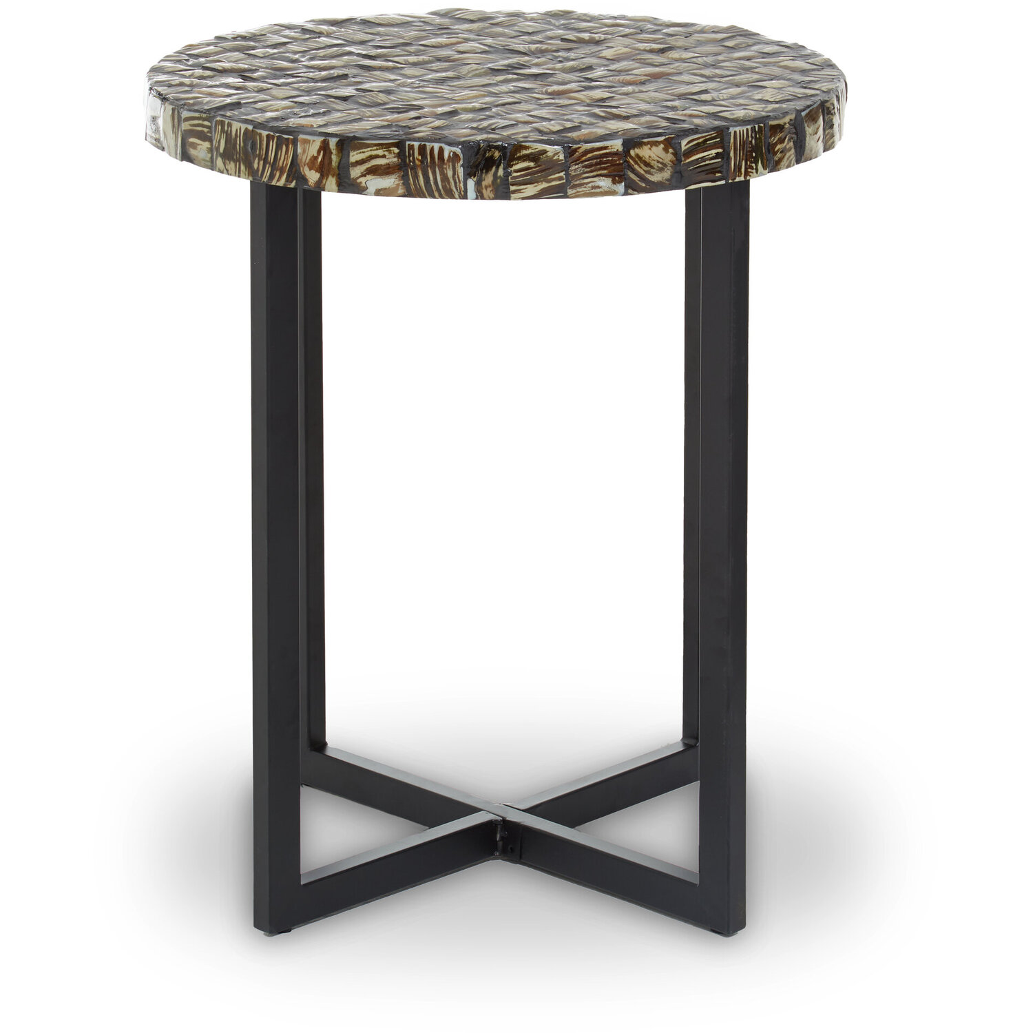 Branna Round Side Table - Black