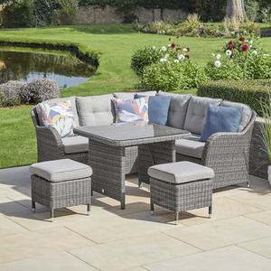 Monte Carlo Stone Outdoor Garden Furniture Compact Dining Modular Set