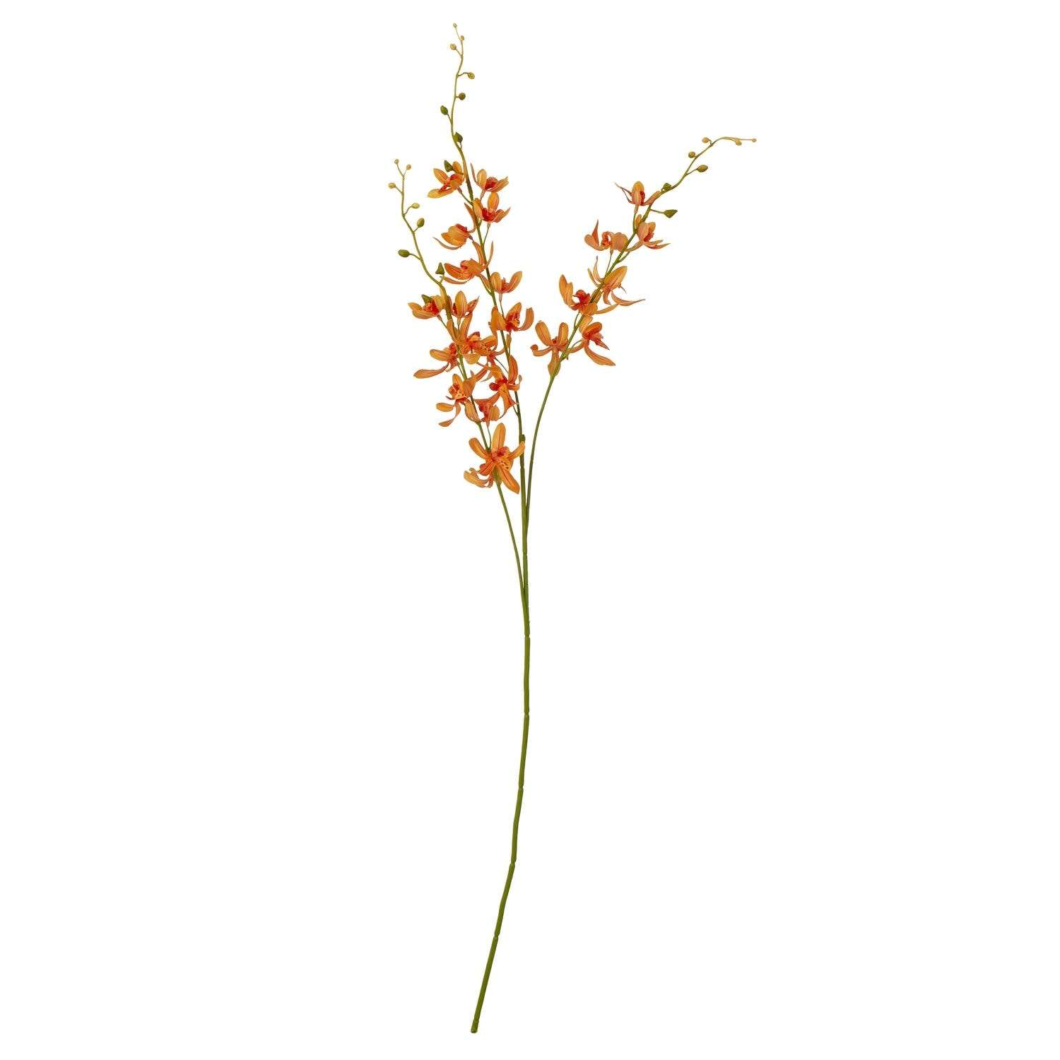 Orange Artificial Cymbidium Sprays Set of 3 - Orange