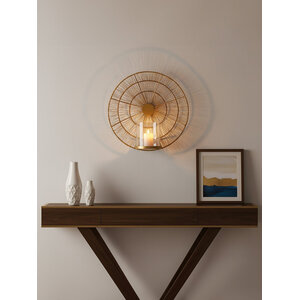Enzo Gold Wire Wall Sconce Candle Holder