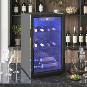 HOMCOM 24 Bottle Wine Cooler, 68L Freestanding Drinks Beer