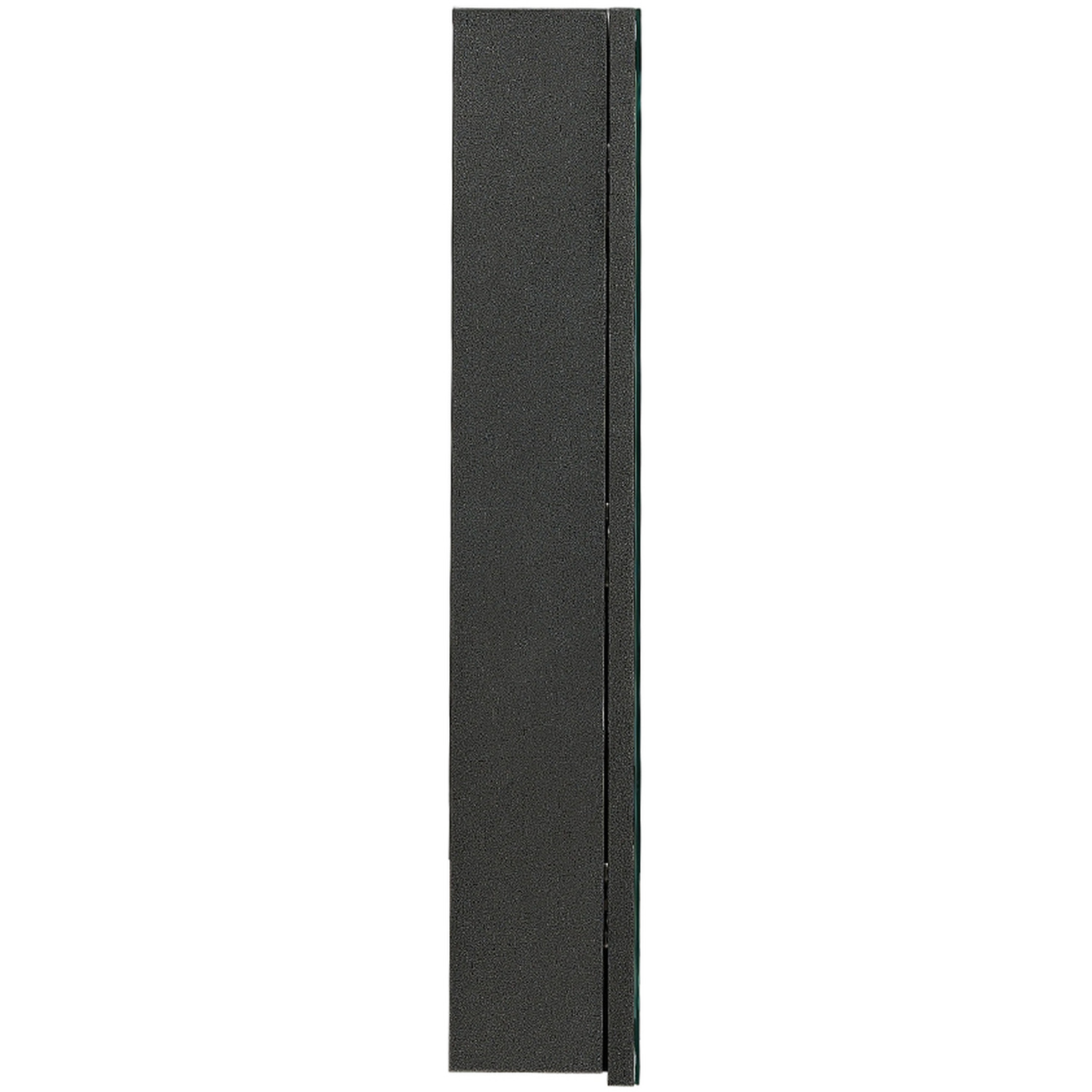 Modern Wall Mounted Bathroom Mirror Cabinet With Led Lights - Black Silver