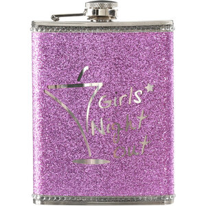 Pink Girls Night Out Hip Flask