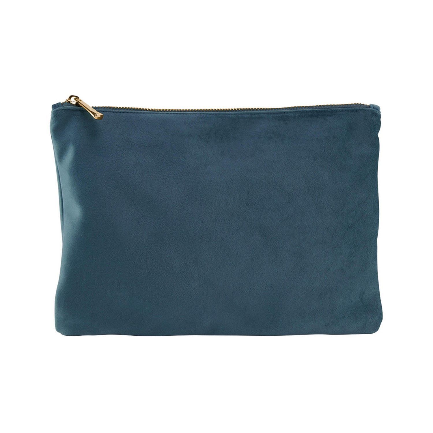 Bagbase Velvet Cosmetic Case - Blue Topaz