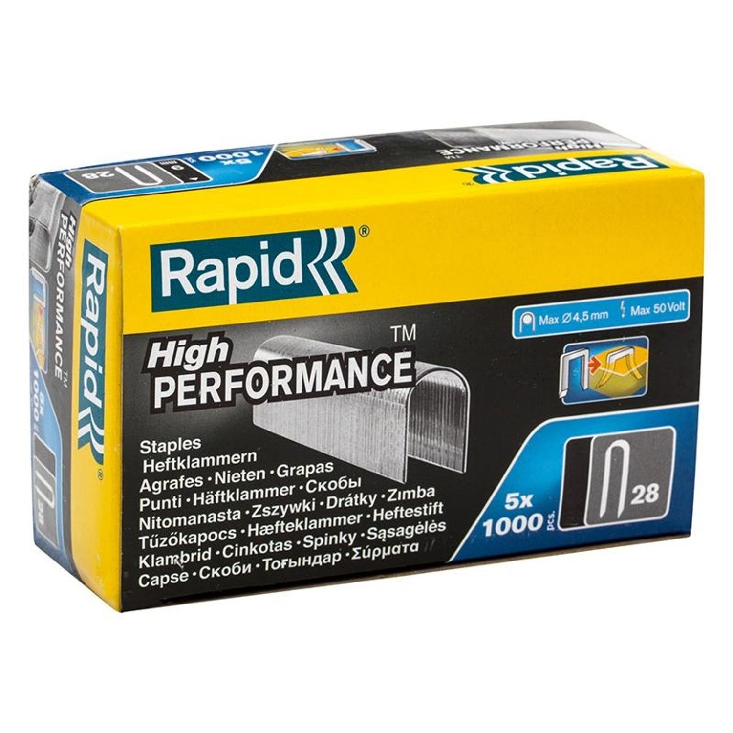 Rapid 28 Series Staples - Multi Colour