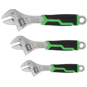 Rikä 3pc Adjustable Wrench Set with Soft Grip Handles