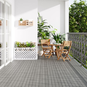 Darphe Wood-Grain Interlocking Decking Tiles
